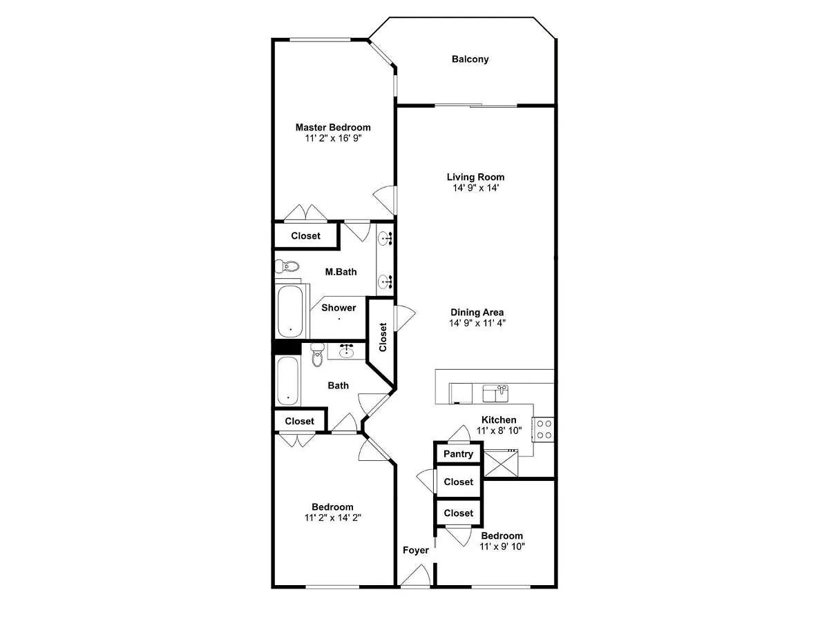 Appartement Beautiful Home In Destin With Outdoor Swimming Pool And 3 Bedrooms